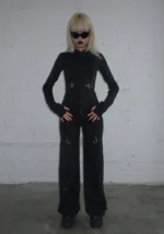 Sinner Lace Cut Out Sculpt Stretch Tracksuit Black-1Sinner Lace Cut Out Sculpt Stretch Tracksuit Black-1