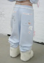 Whisper Oversized Sweatpants Baby Blue-2