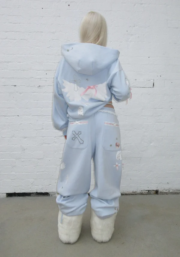 Whisper Oversized Sweatpants Baby Blue-3