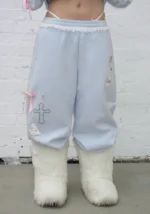 Whisper Oversized Sweatpants Baby Blue-4