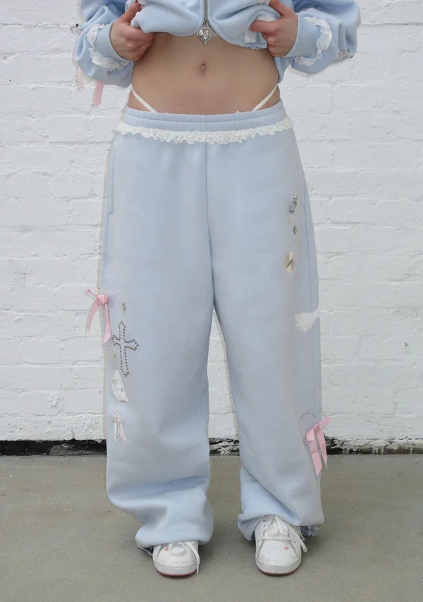 Whisper Oversized Sweatpants Baby Blue-6