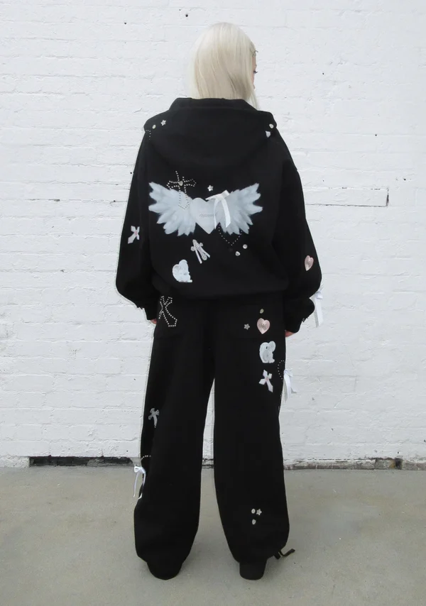 Whisper Oversized Sweatpants Black-2
