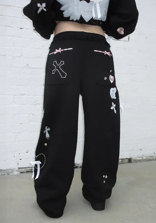 Whisper Oversized Sweatpants Black-3