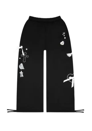 Whisper Oversized Sweatpants Black