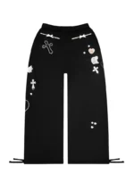 Whisper Oversized Sweatpants Black-6