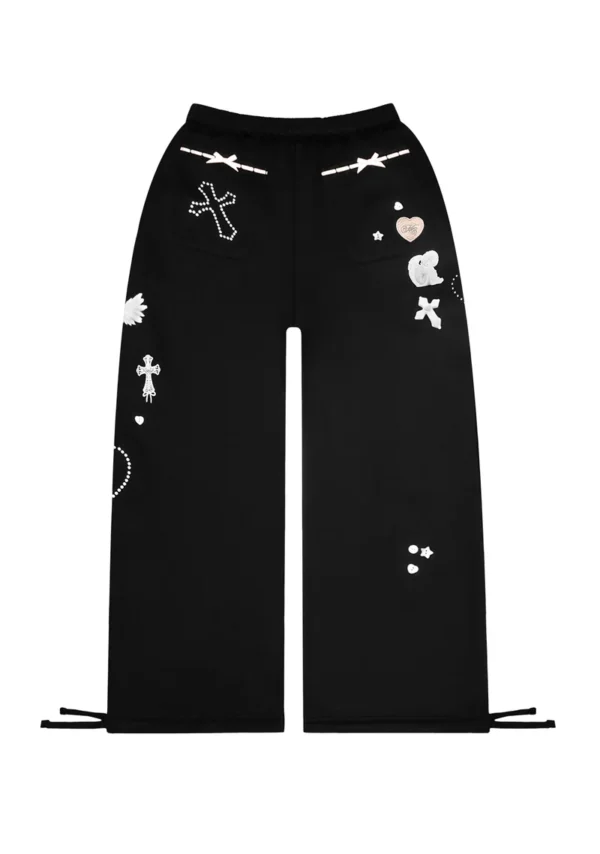 Whisper Oversized Sweatpants Black-6