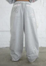 Whisper Oversized Sweatpants Grey Marl-2