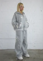 Whisper Oversized Sweatpants Grey Marl-3