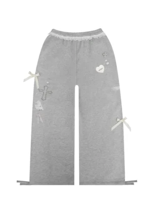 Whisper Oversized Sweatpants Grey Marl