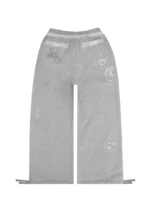 Whisper Oversized Sweatpants Grey Marl-5
