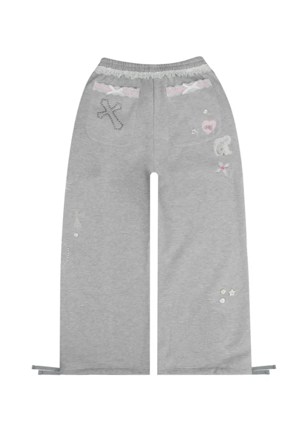 Whisper Oversized Sweatpants Grey Marl-5