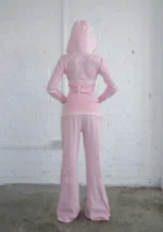Whisper Ribbon Pointelle Sculpt Tracksuit Baby Pink-2