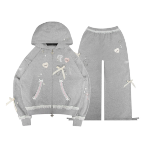 Whisper ZIP Tracksuit Grey Marl
