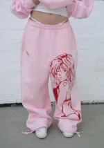 X-rated Oversized Sweatpants Baby Pink-3